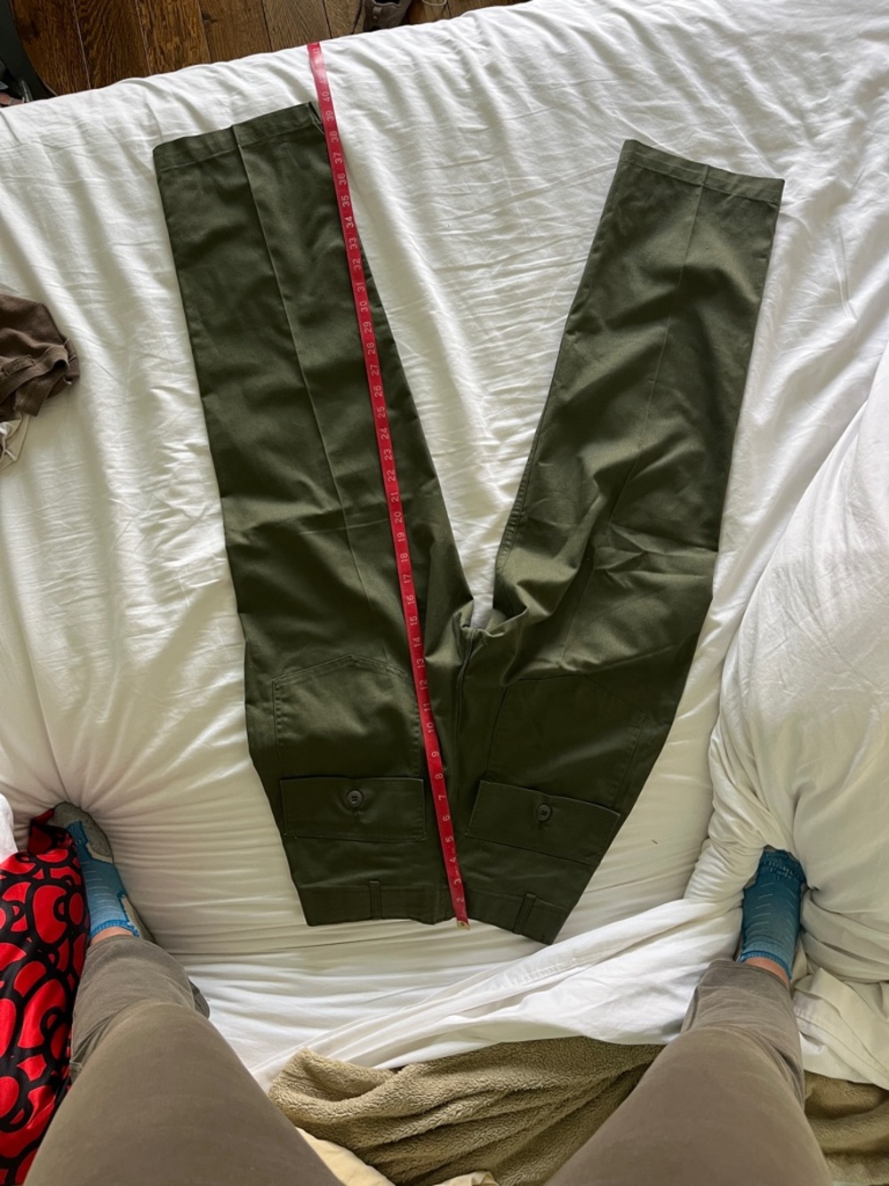 Olive Green Utility Cargo Pants
